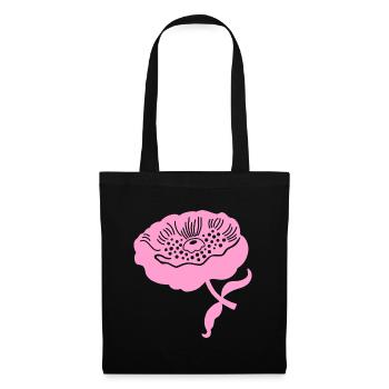 Peony L botanical peony L pink - Tote Bag - black - Front