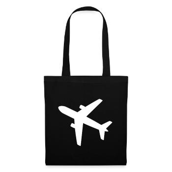airplane - Tote Bag - black - Front
