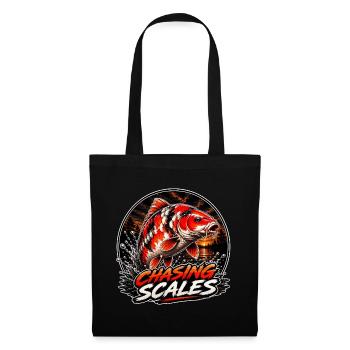 Chasing Scales Carp Éclaboussure Design - Sac en tissu - noir - Devant