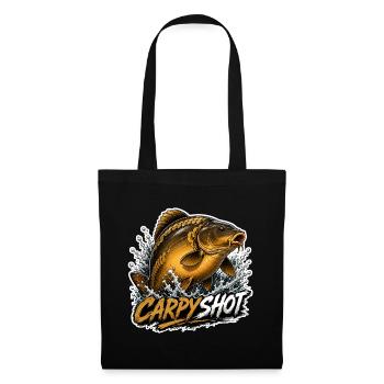 Carpyshot Mirror Carp Fishing Design - Tote Bag - black - Front