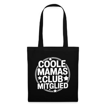 Coole Mamas Club Mitglied T-Shirt - Stoffbeutel - Schwarz - Vorne