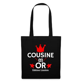 Cousine en OR Edition Limitée - Sac en tissu - noir - Devant