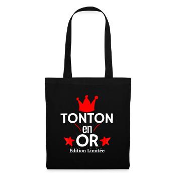 Tonton en OR Édition Limitée - Sac en tissu - noir - Devant