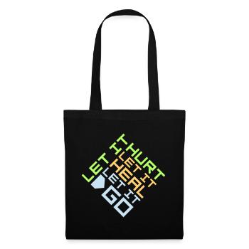 Let It Hurt Let It Heal Let It Go Inspirational - Tote Bag - black - Front