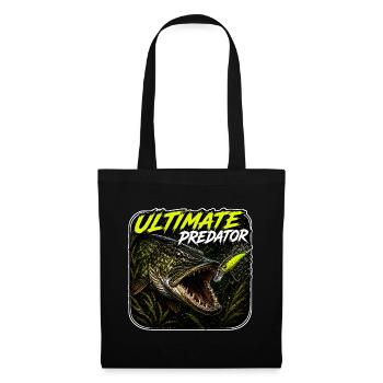 Ultimatives Predator-Hechtfang-Design - Stoffbeutel - Schwarz - Vorne