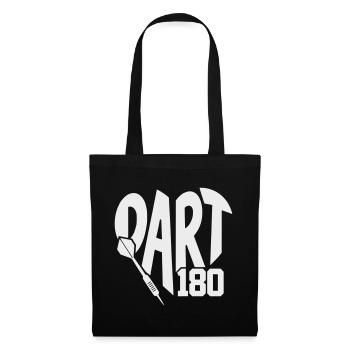 Dart 180 Kunst & Dartpfeil Design - Stoffbeutel - Schwarz - Vorne