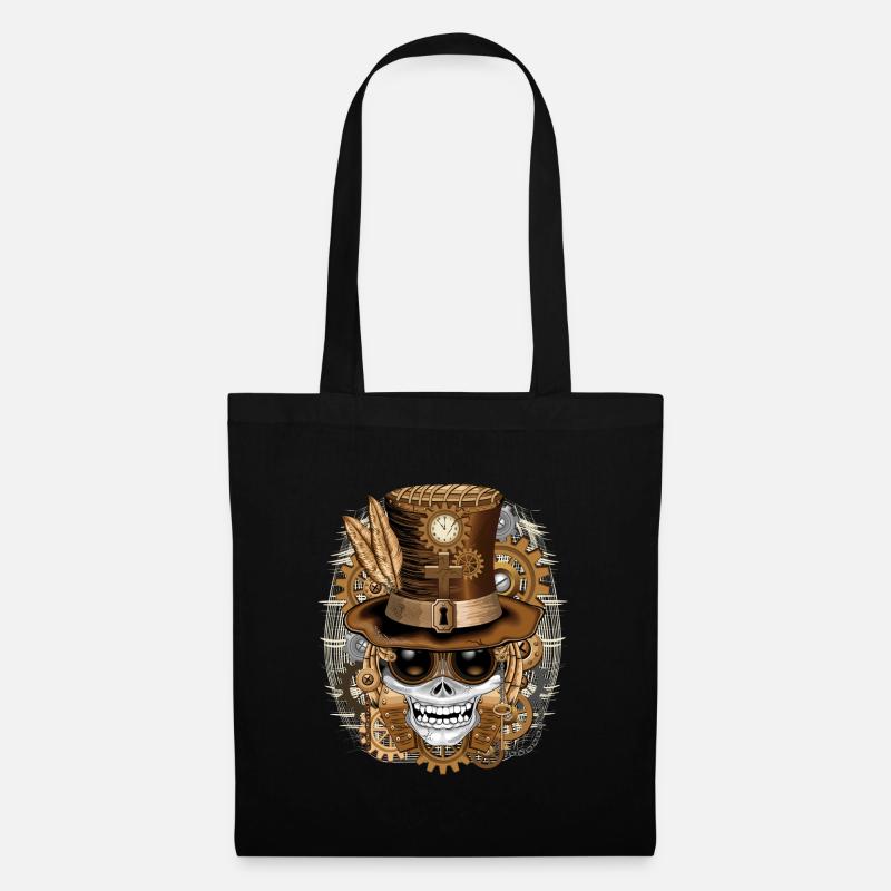 Skull Steampunk Voodoo - Stoffbeutel - Schwarz