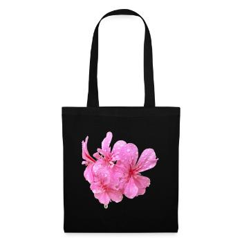 Vibrant_Pink_Geranium_Flowers - Stoffbeutel - Schwarz - Vorne