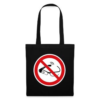 Smart glasses prohibited - Tote Bag - black - Front