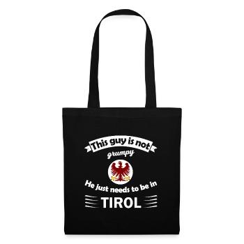 Tirol Humor: This guy belongs here - Tote Bag - black - Front