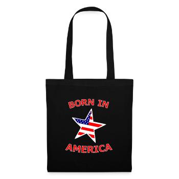 Born in America Star Flag - Tote Bag - black - Front