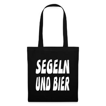 Segeln - Stoffbeutel - Schwarz - Vorne