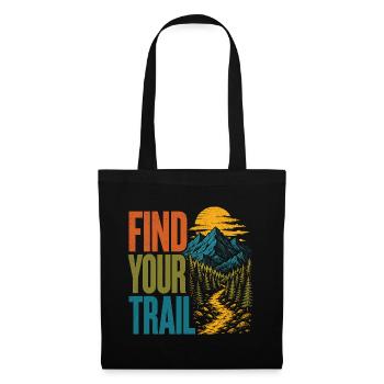 Montagnes - Trouvez votre sentier - Sac en tissu - noir - Devant