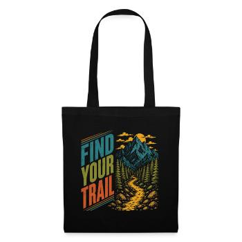 Montagnes - Trouvez votre sentier - Sac en tissu - noir - Devant