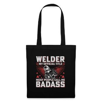 Welder Badass Official Title Artisan - Tote Bag - black - Front