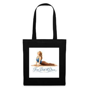 Du crépuscule à l’aube : Yoga - Sac en tissu - noir - Devant