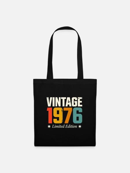 Vintage 1976 Limited Edition - Tote Bag - black