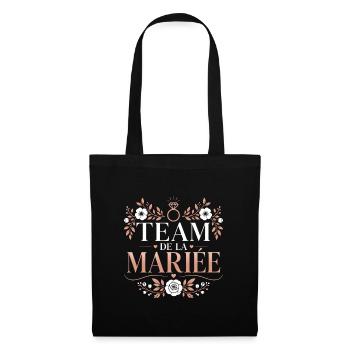 Team de la Mariée - Sac en tissu - noir - Devant