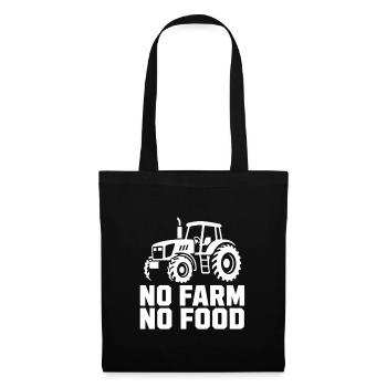 Pas de jardin, pas de nourriture - Sac en tissu - noir - Devant