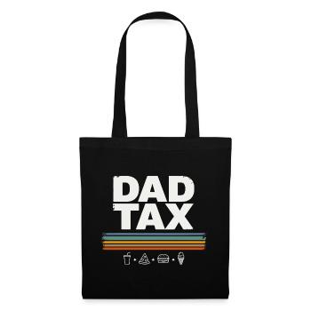 Dad Tax Retro Food Tee - Tote Bag - black - Front