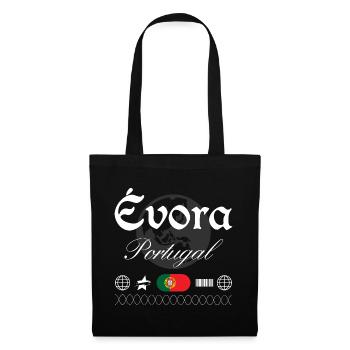 Évora Portugal Streetwear Reise Souvenir - Stoffbeutel - Schwarz - Vorne