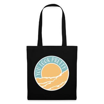 Tu as l’air assez drôle, complément Logo de l’amour de soi - Sac en tissu - noir - Devant
