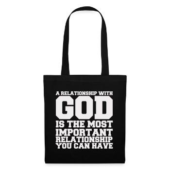 a_relationship_with_god - Tote Bag - black - Front