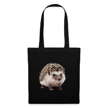 Niedlicher Igel Geschenk Naturliebhaber - Stoffbeutel - Schwarz - Vorne