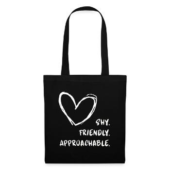 Flirting Introverts Shy Friendly Approachable - Tote Bag - black - Front