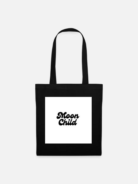 Moon Child Celestial Script - Tote Bag - black