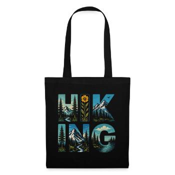 Randonnée - Aventure en plein air - Sac en tissu - noir - Devant