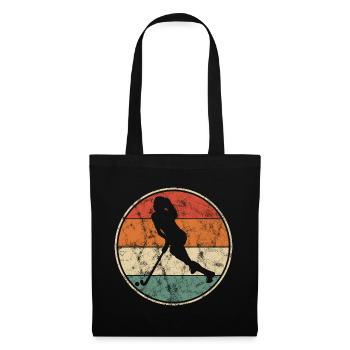 Hockey sur gazon Hockey Salle Vintage Féminin - Sac en tissu - noir - Devant