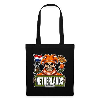 SkullCostume World Edition: Netherlands - Tote Bag - black - Front