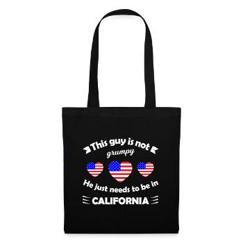 Grumpy Mann braucht Kalifornien - Sac en tissu - noir - Devant