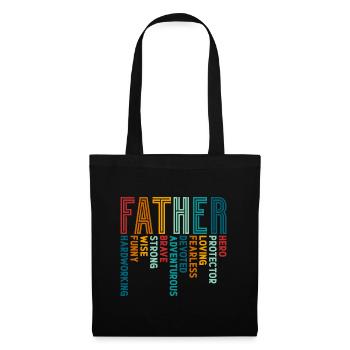 Padre padre - Bolsa de tela - negro - delante