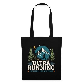 Ultra Running - Like Running, But With a Snacks - Tote Bag - black - Front