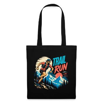 course sur sentier - Sac en tissu - noir - Devant