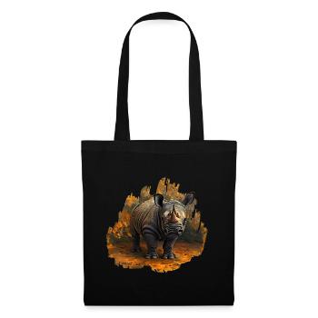 Whitemouth Rhinoceros, African Designs - Tote Bag - black - Front