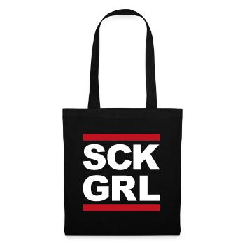 SCK GRL Shirt – Alternative Streetwear Statement - Tote Bag - black - Front