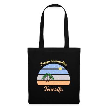Voyageur fréquent à Tenerife - Sac en tissu - noir - Devant