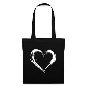 Heart - Tote Bag - black - Front