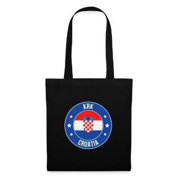 Croatian Crest Circle - Tote Bag - black - Front