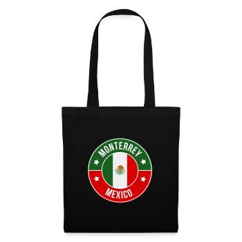 Monterrey Flag Emblem - Tote Bag - black - Front