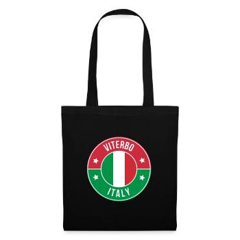 Viterbo Italy Badge Circle - Tote Bag - black - Front