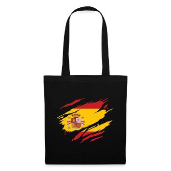 Spain, Spanish flag - Tote Bag - black - Front