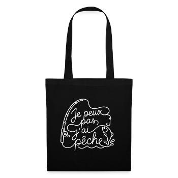 Je peux pas j’ai pêche - Sac en tissu - noir - Devant