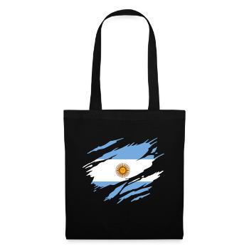 Argentine Drapeau Argentin Argentine - Sac en tissu - noir - Devant