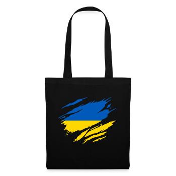 Ukraine Ukrainian flag - Tote Bag - black - Front
