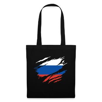 Russia Russian Flag - Tote Bag - black - Front