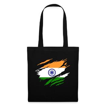 India Indian Flag Indian - Tote Bag - black - Front